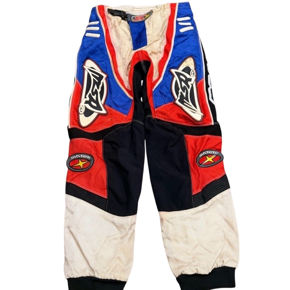MSR M2R Motocross Pants Mens 32 Red Blue Black Off-Road Racing